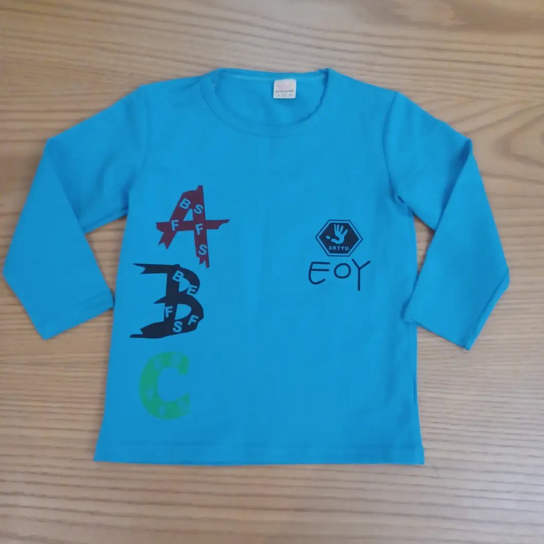 بلوز آستین بلند آبی