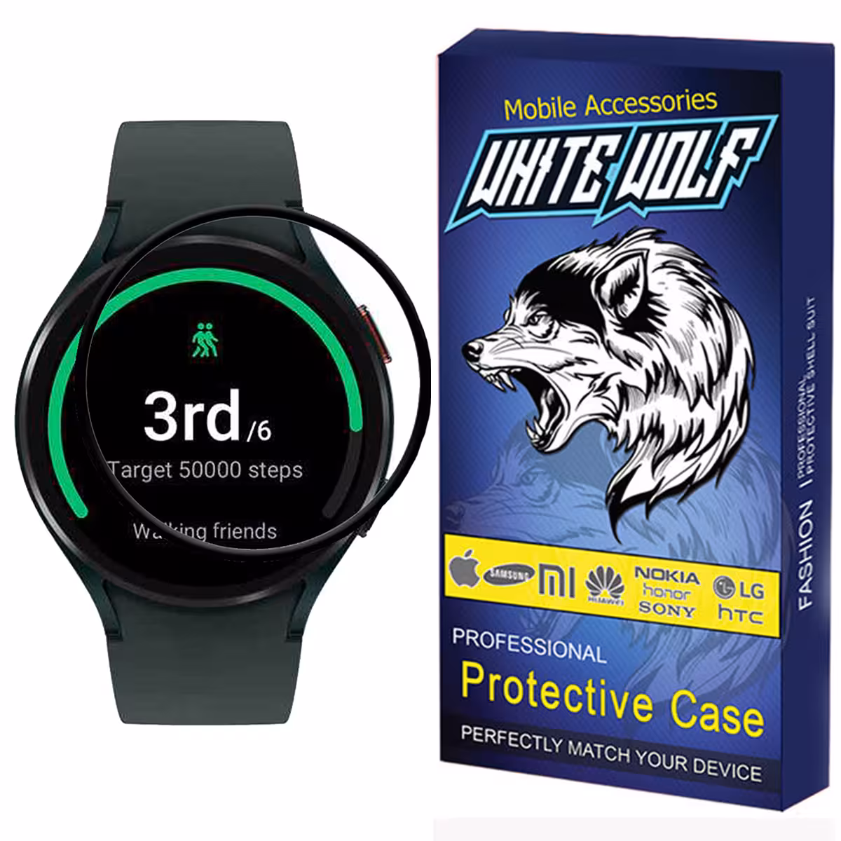 محافظ صفحه نمایش وایت ولف مدل W-PWM مناسب برای ساعت هوشمند سامسونگ Samsung Watch 4 40mm