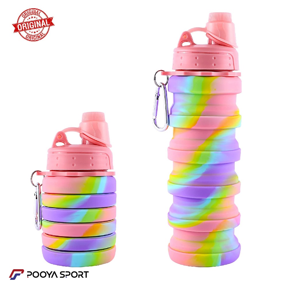 قمقمه تاشو سیلیکونی Silicone Water Bottle نیم لیتری (اصل)