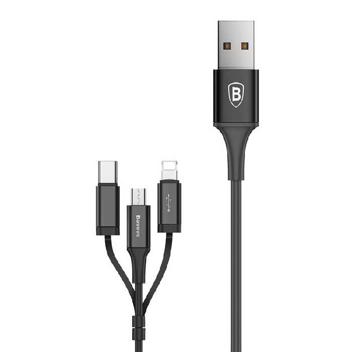 کابل سه کاره بیسوس مدل Excellent 3-in-1