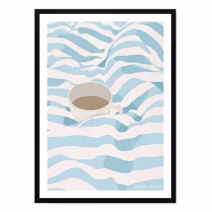 تابلو مدل Coffee in bed کد 248901504 | دنیای قاب