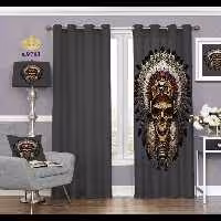 پرده اتاق خواب پسرانه دو قواره طرح فانتزی کد S9761