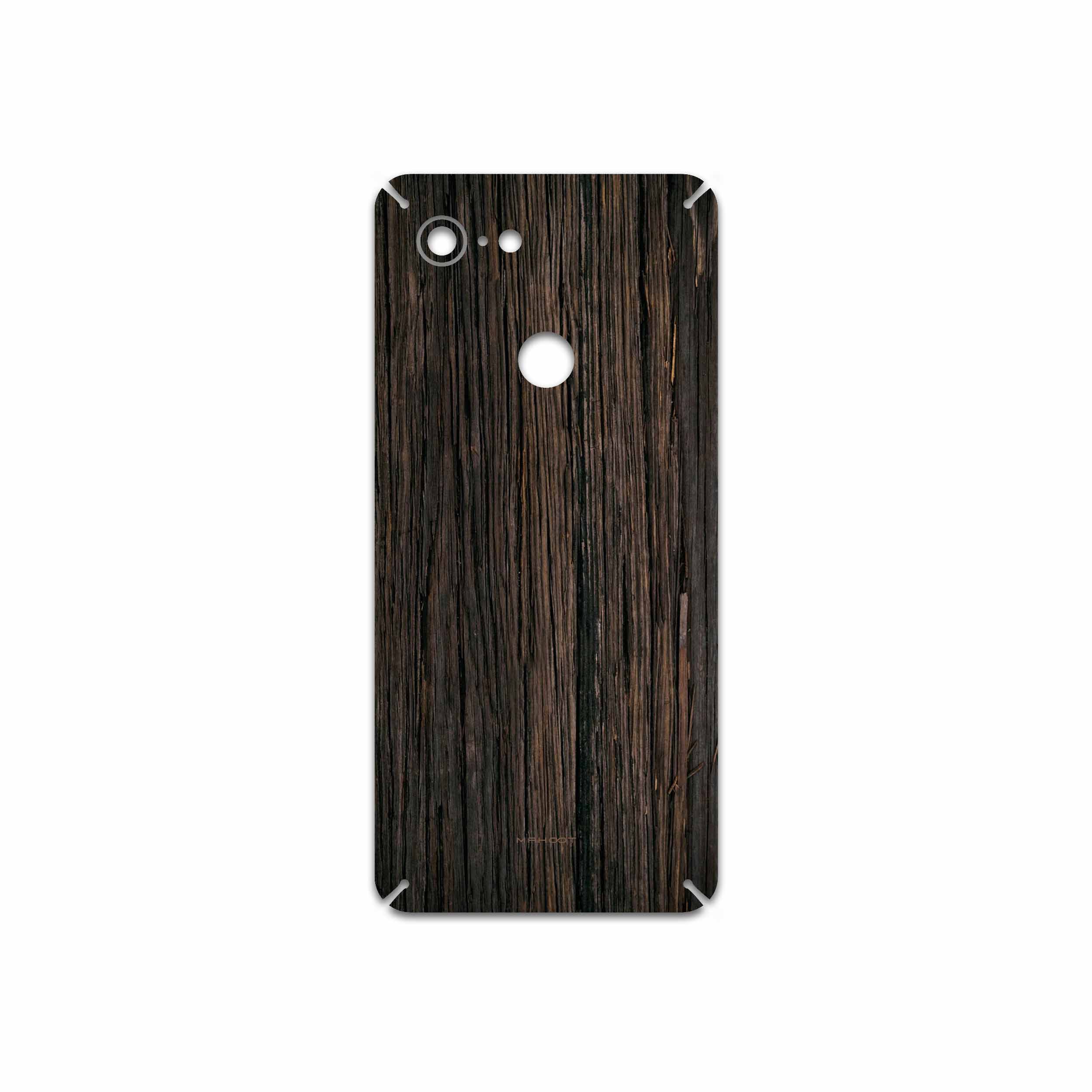 برچسب پوششی ماهوت مدل Burned Wood مناسب برای گوشی موبایل گوگل Pixel 3