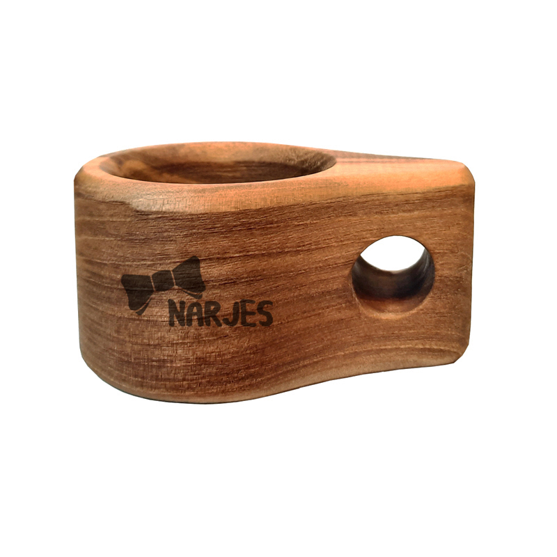 لیوان چوبی مدل نرجس