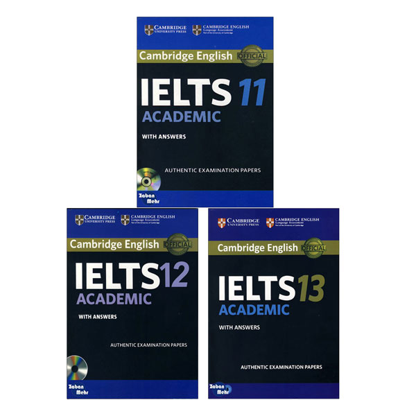 کتاب Cambridge IELTS 11_12_13 Academic اثر جمعی از نویسندگان انتشارات زبان مهر 3 جلدی