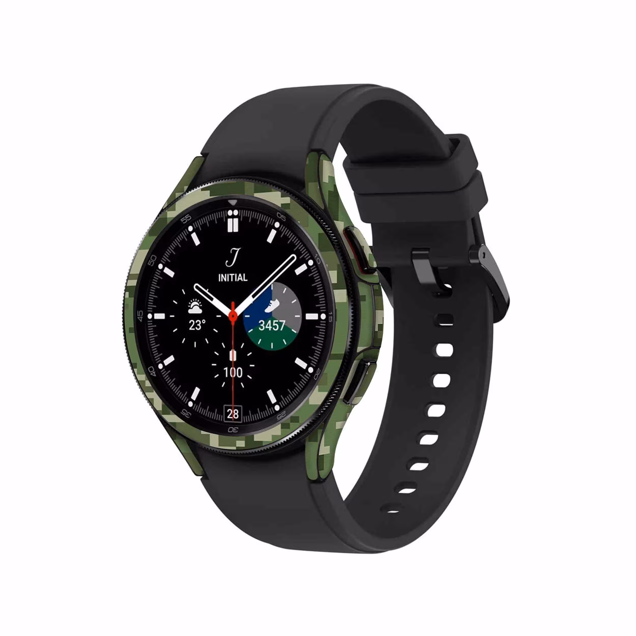 برچسب ماهوت طرح Army Green Pixel مناسب برای ساعت هوشمند سامسونگ Watch4 Classic 46mm