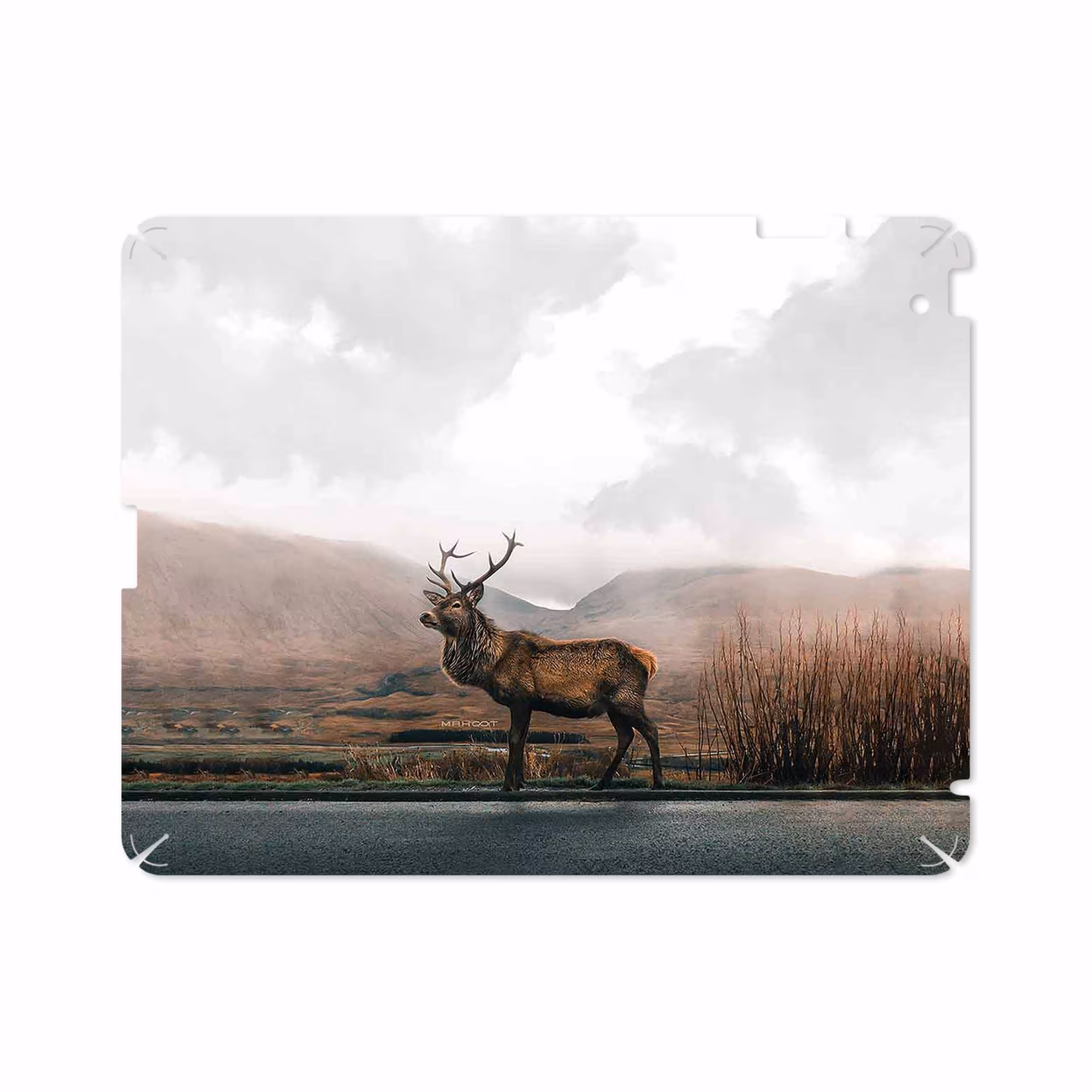 برچسب پوششی ماهوت مدل Horned Deer مناسب برای تبلت اپل iPad 2 2011 A1395