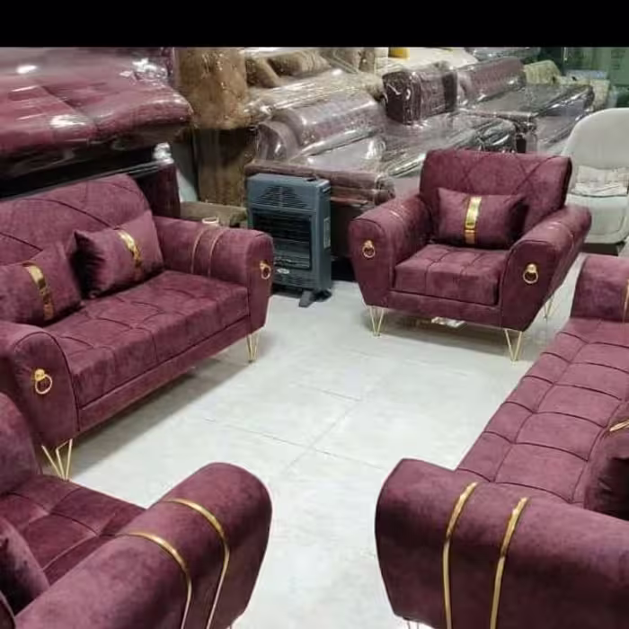 مبل راحتی مدل  اسکارلت هفت نفره پایه فلزی رنگ سفارشی ساز 