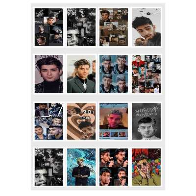 آویز تزیینی طرح زین مالک مدل AK57