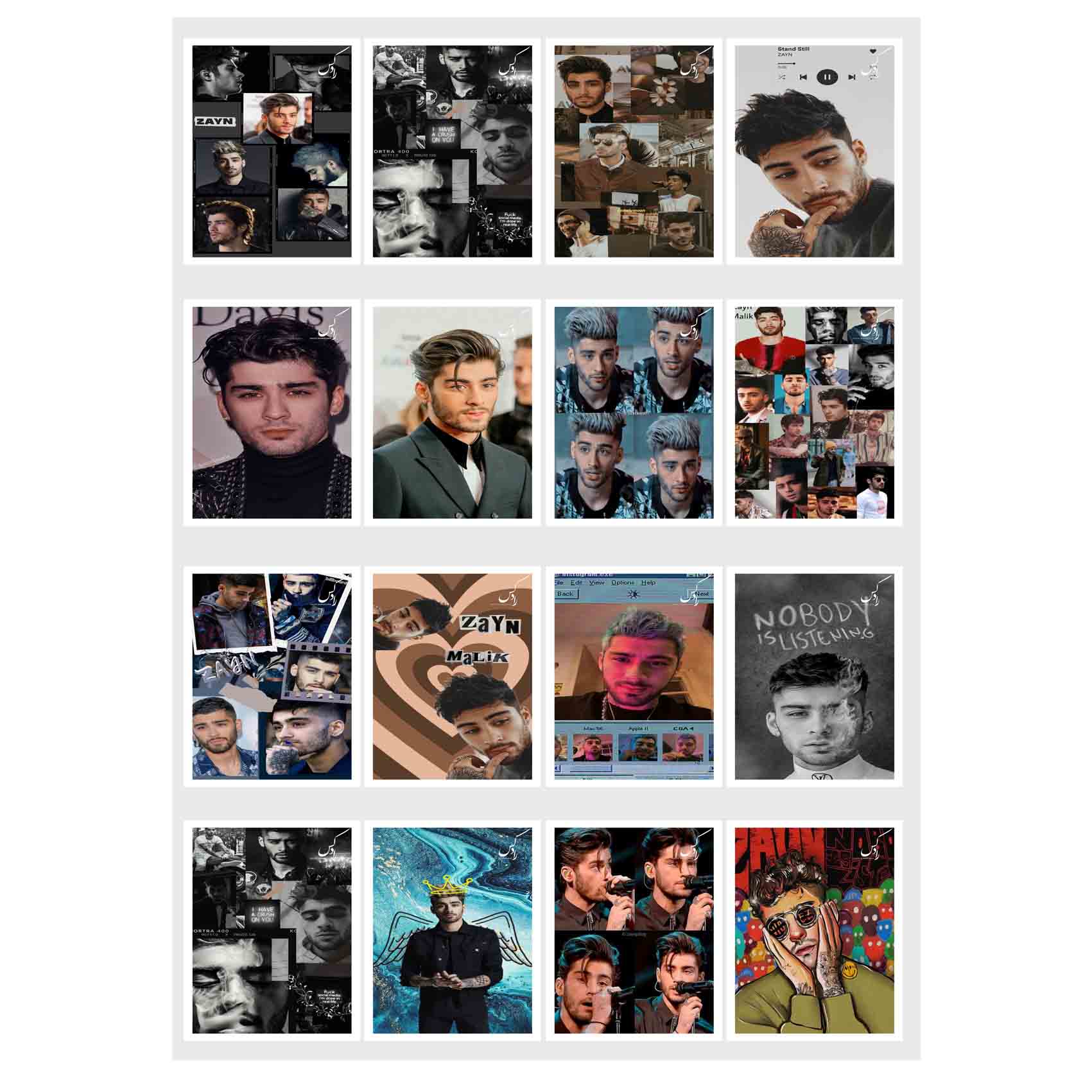 آویز تزیینی طرح زین مالک مدل AK57