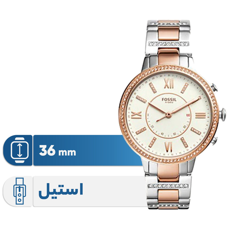 ساعت هوشمند فسیل مدل FTW5011 دارای قابلیت های کنترل موسیقی (Music Player) بند استیل ضدزنگ | کالا مکس