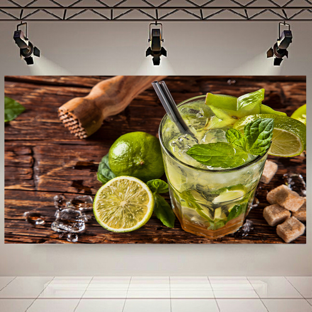 تابلو بوم طرح کافی شاپ مدل موهیتو کد AR2472