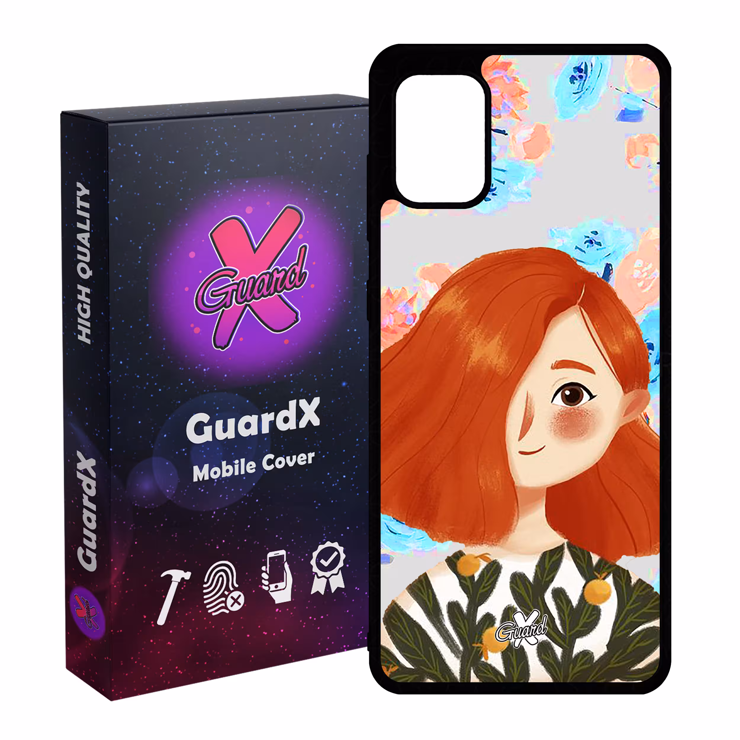 کاور گارد ایکس طرح دختر مدل Glass10324 مناسب برای گوشی موبایل سامسونگ Galaxy A31