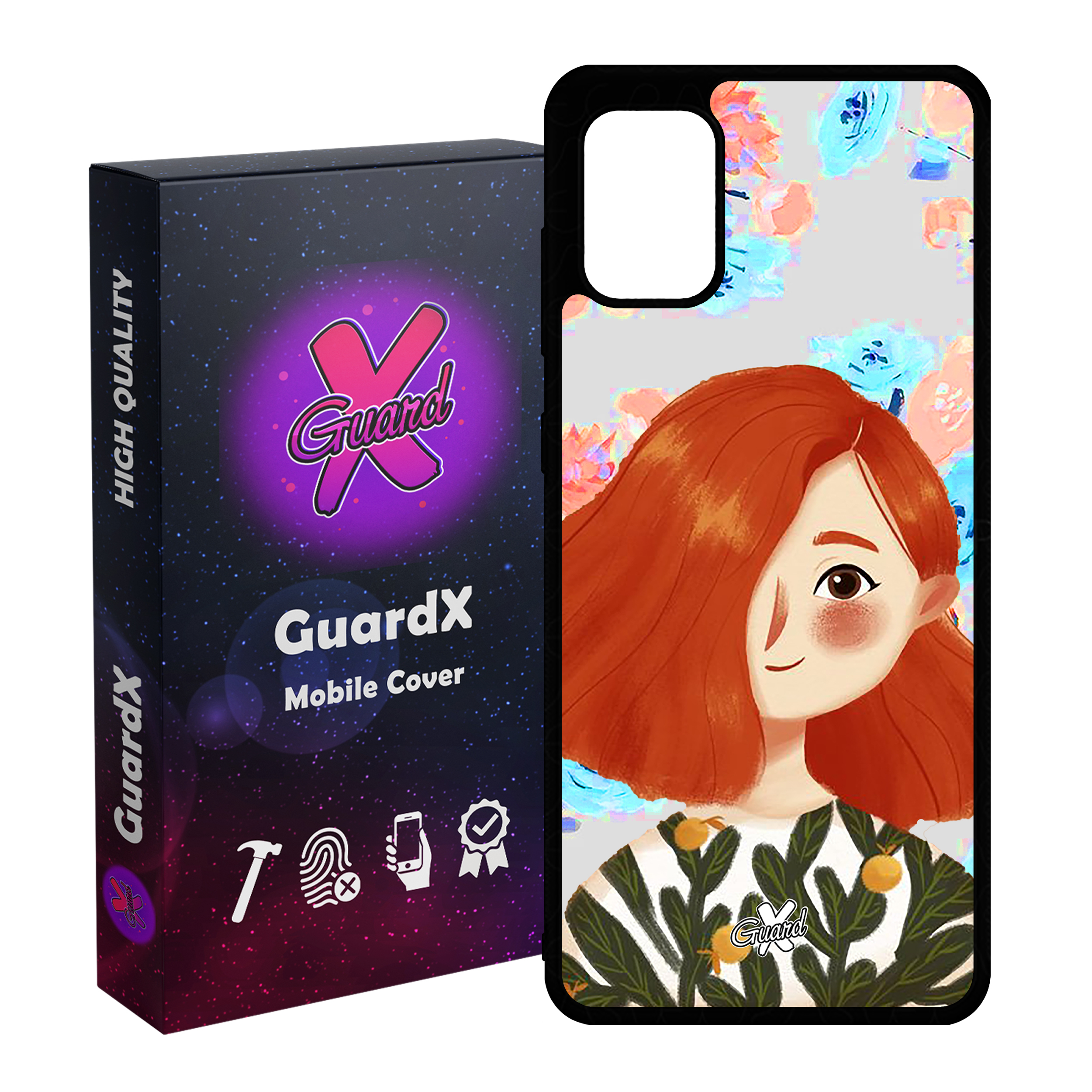 کاور گارد ایکس طرح دختر مدل Glass10324 مناسب برای گوشی موبایل سامسونگ Galaxy A31