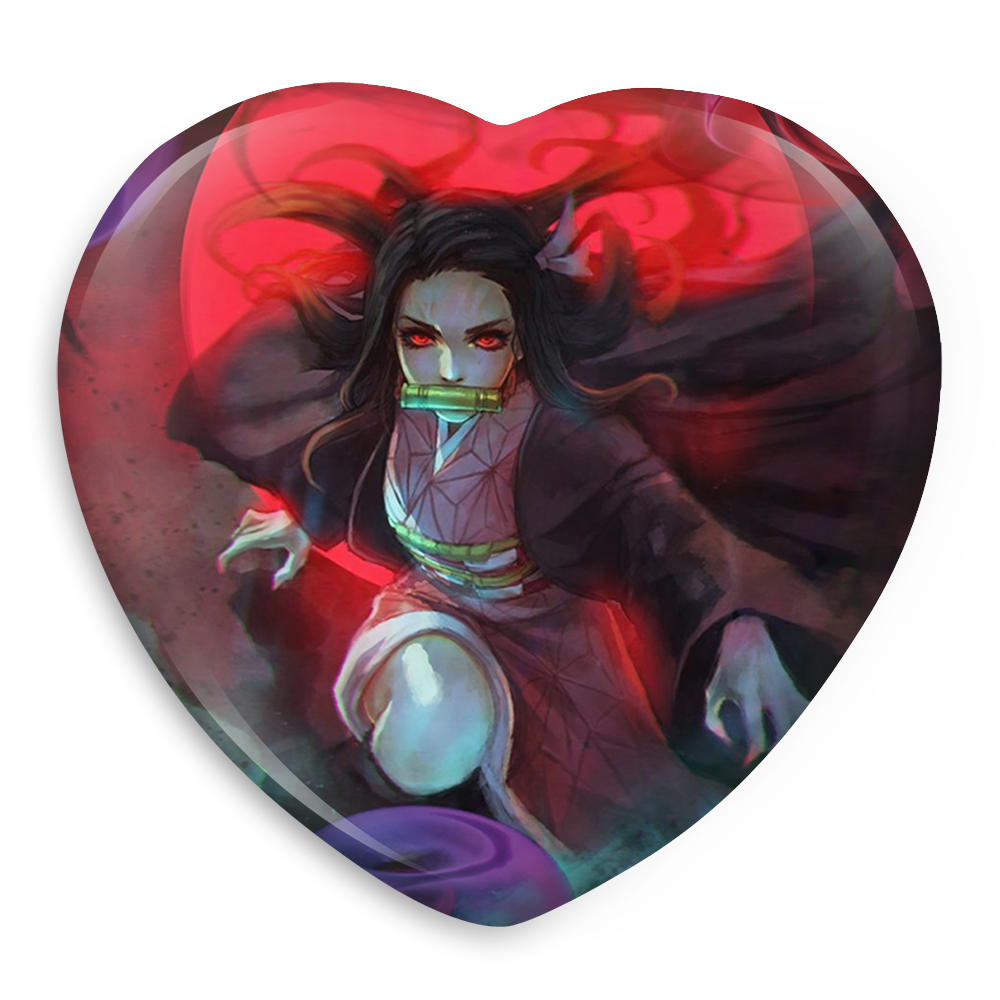 پیکسل خندالو طرح نزوکو کامادو انیمه شیطان کش مدل قلبی کد 12792