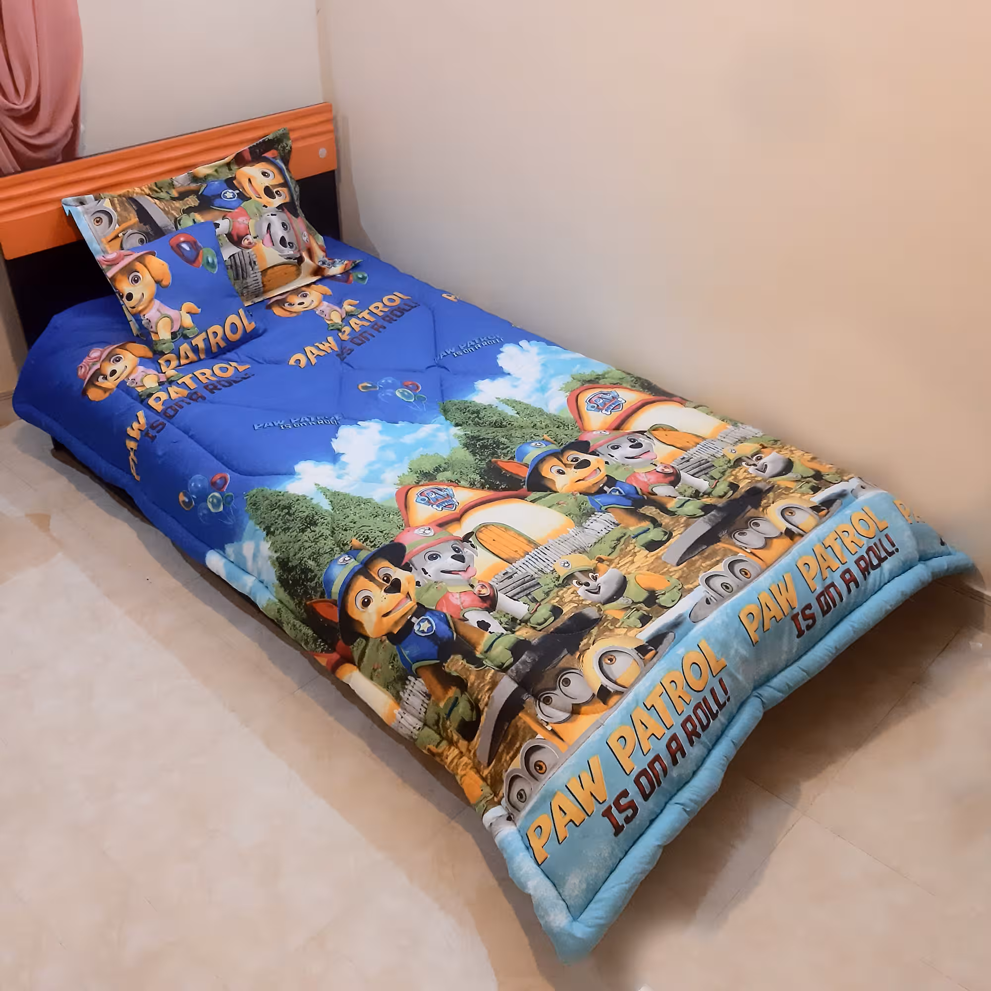 سرویس روتختی مدل PAW Patrol یک نفره 4 تکه