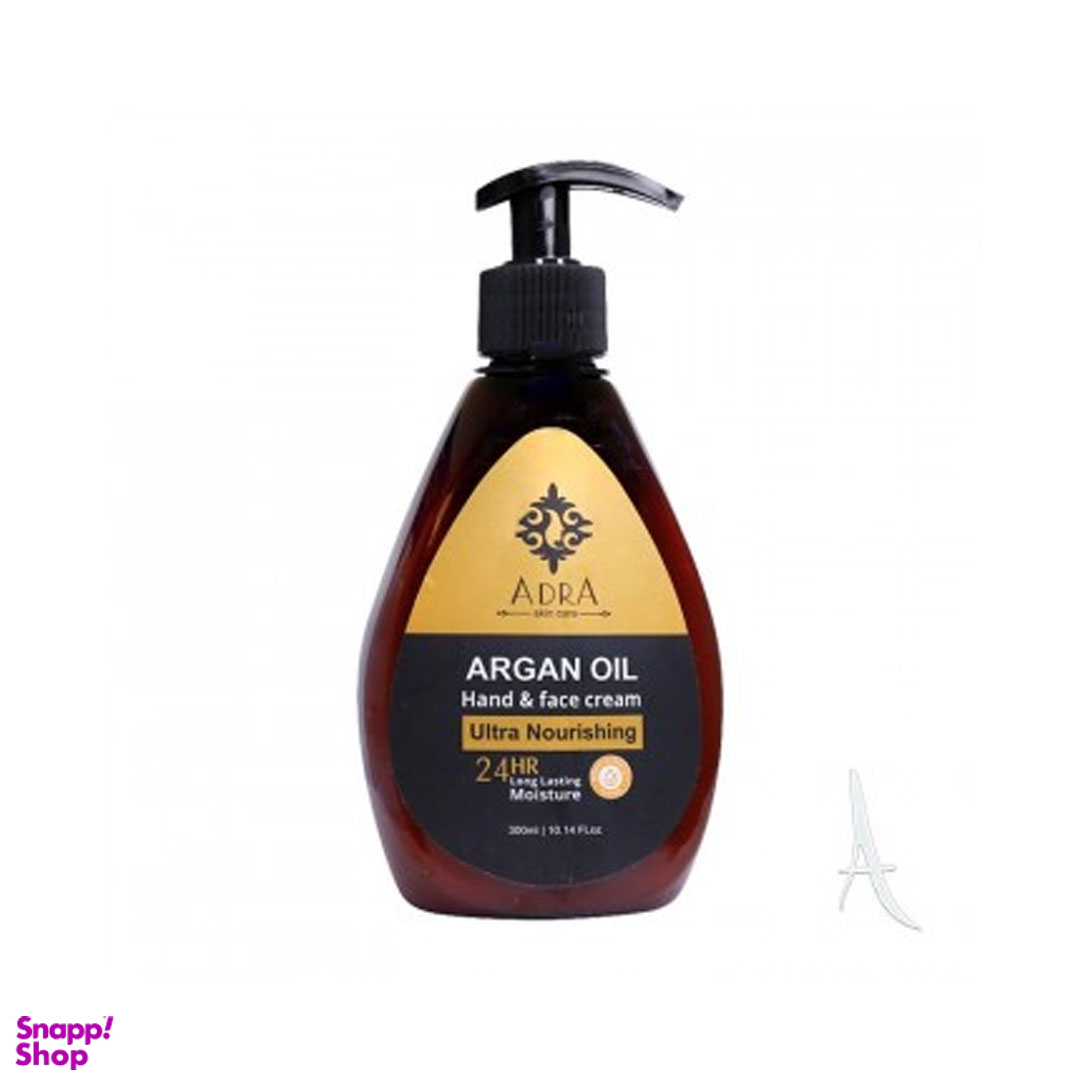 کرم مرطوب کننده آدرا مدل روغن آرگان حجم 300 میلی لیتر