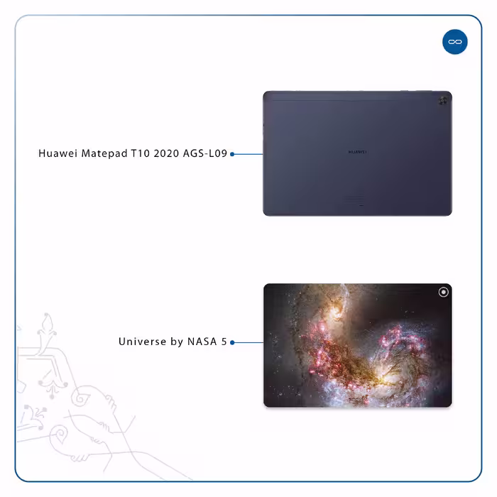 برچسب پوششی ماهوت مدل Universe-by-NASA-5 مناسب برای تبلت هوآوی Matepad T10 2020 AGS-L09