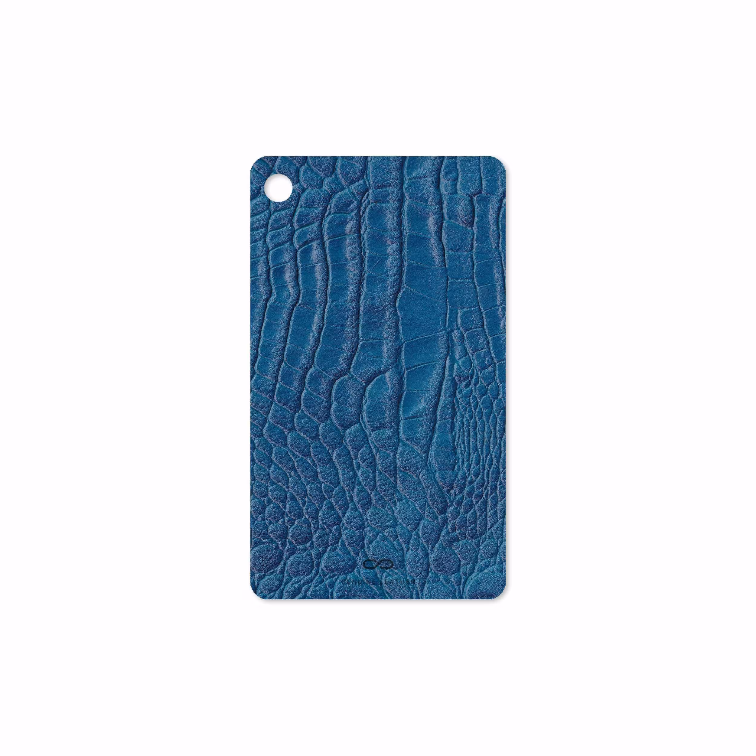 برچسب پوششی ماهوت مدل Blue-Crocodile-Leather مناسب برای تبلت لنوو Tab M7 2019