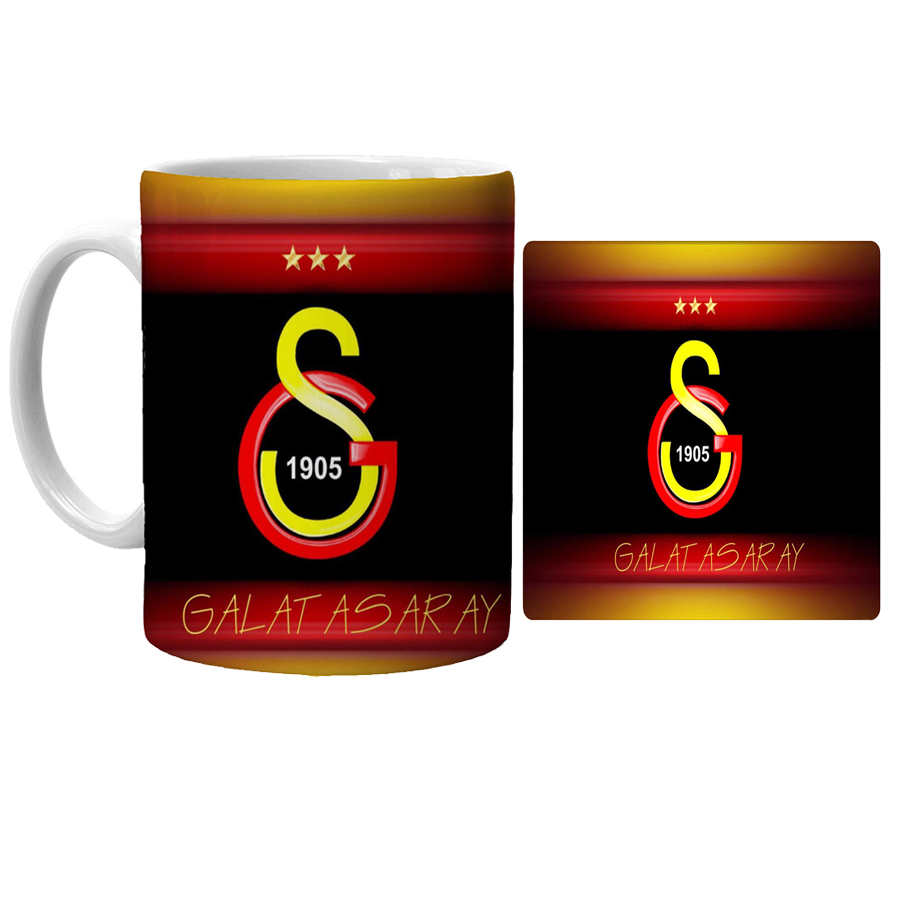 ماگ مدل گالاتاسرای کد xt15 همراه با زیرلیوانی