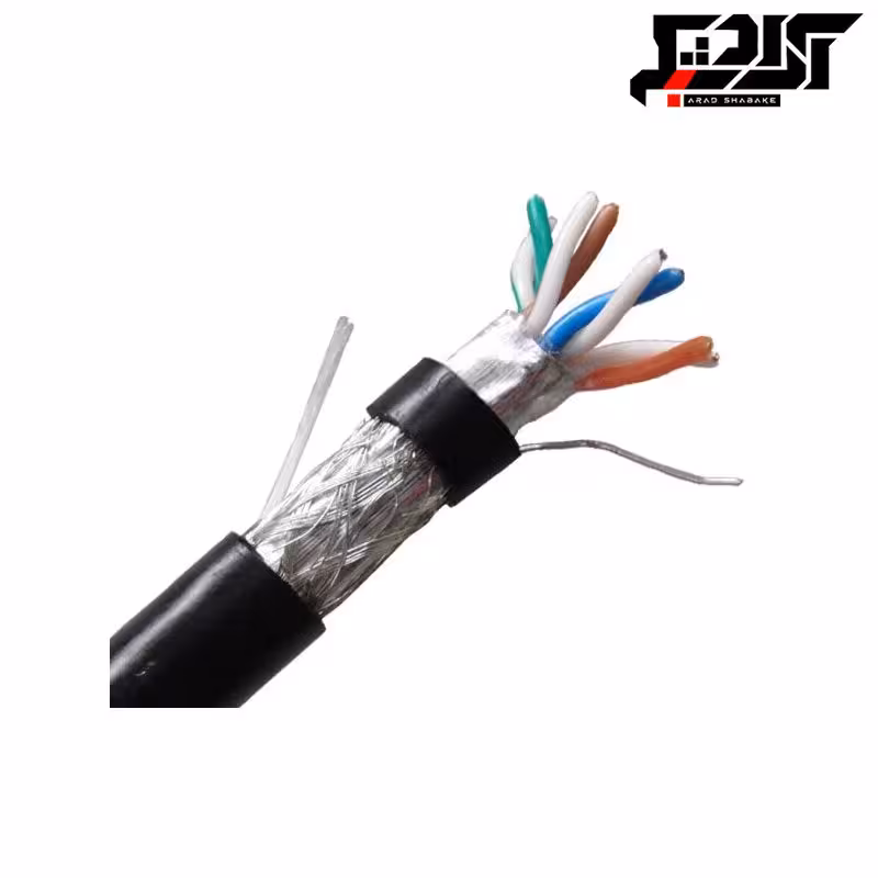 کابل شبکه نگزنس out door sftp cat6 با مغذی تک روکش مس 0.42