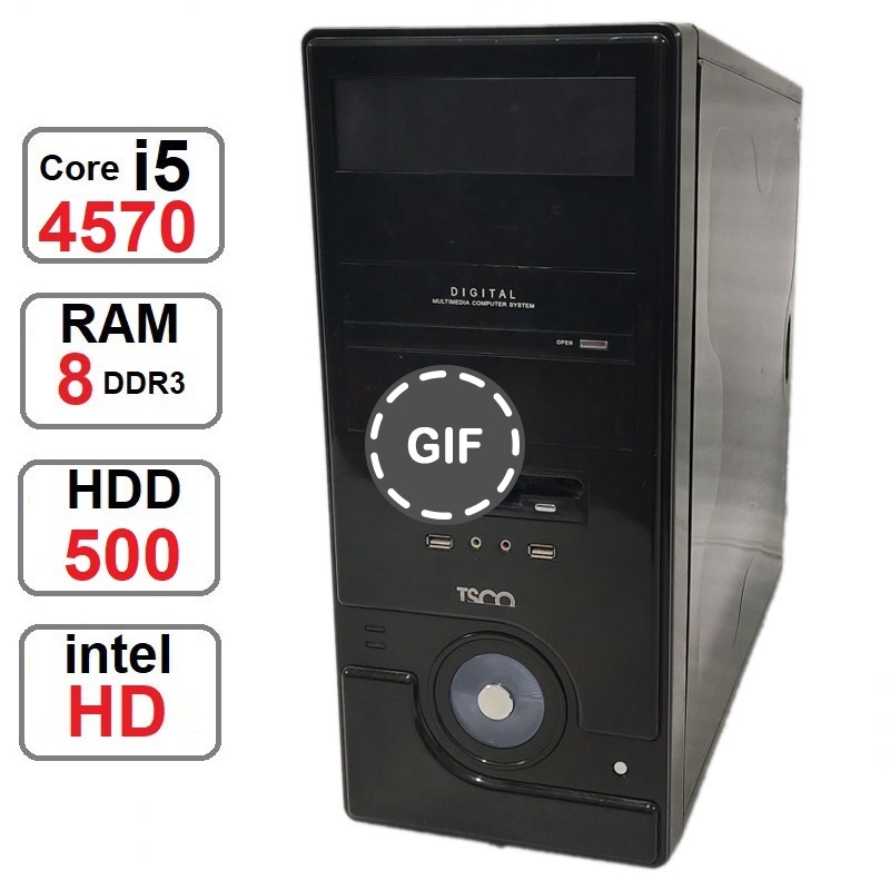 کامپیوتر Core i5 4570 رم 8 و هارد500
