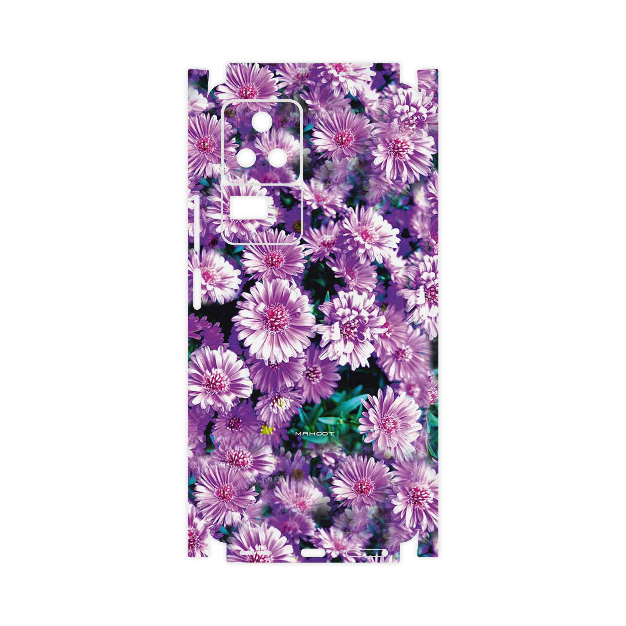 برچسب پوششی ماهوت مدل Purple_Flower-FullSkin مناسب برای گوشی موبایل شیائومی Poco F4 5G