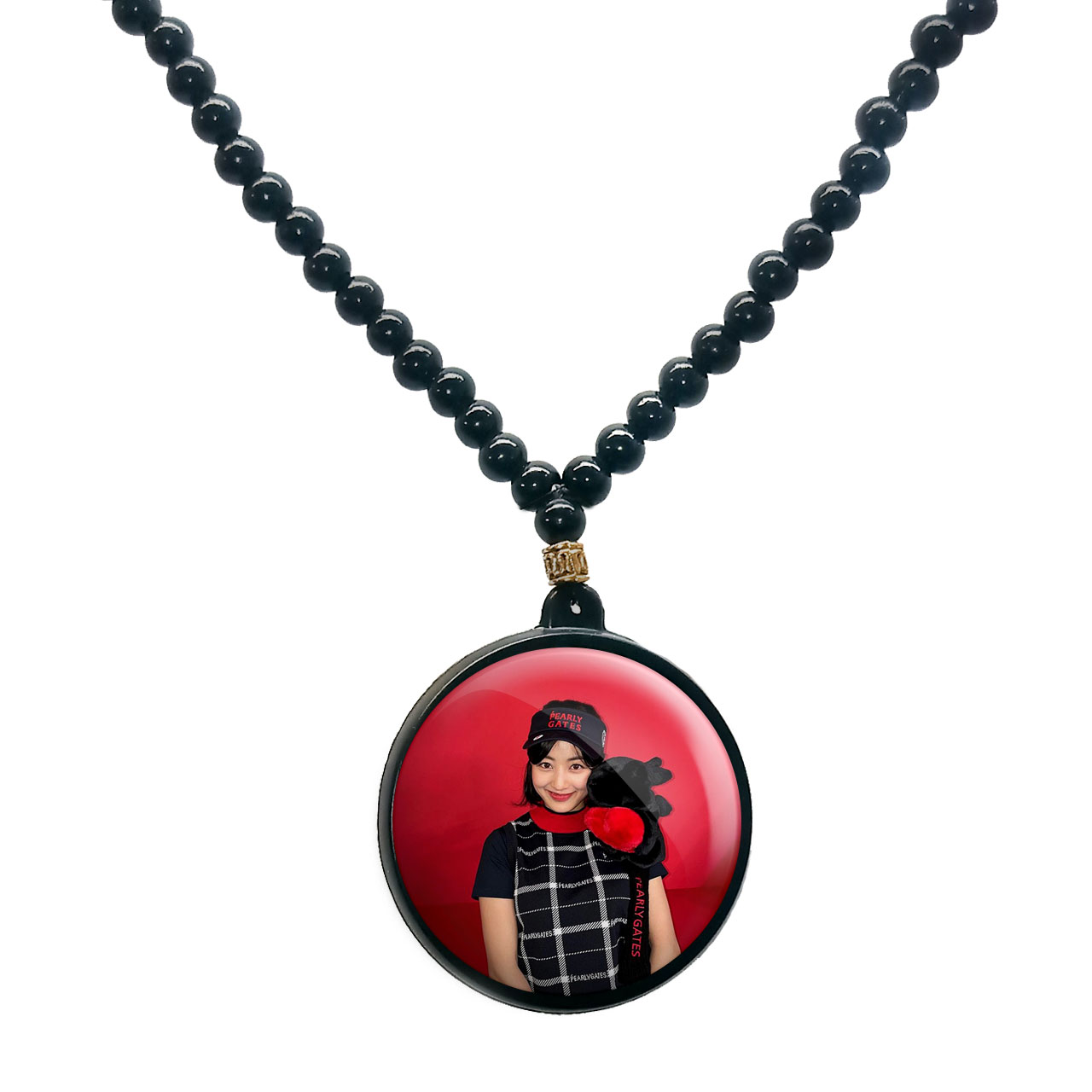 گردنبند پرمانه طرح تو ایس کد pmd.18426 مدل دو طرفه