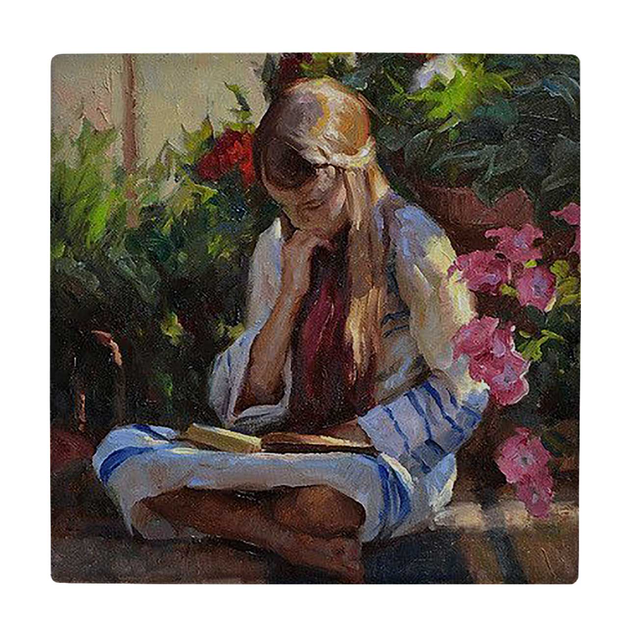  کاشی کارنیلا طرح نقاشی دختر کد wkk3623