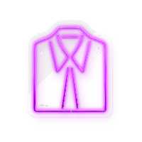 چراغ دیواری نئون دیزاین طرح Men-Clothes_PR