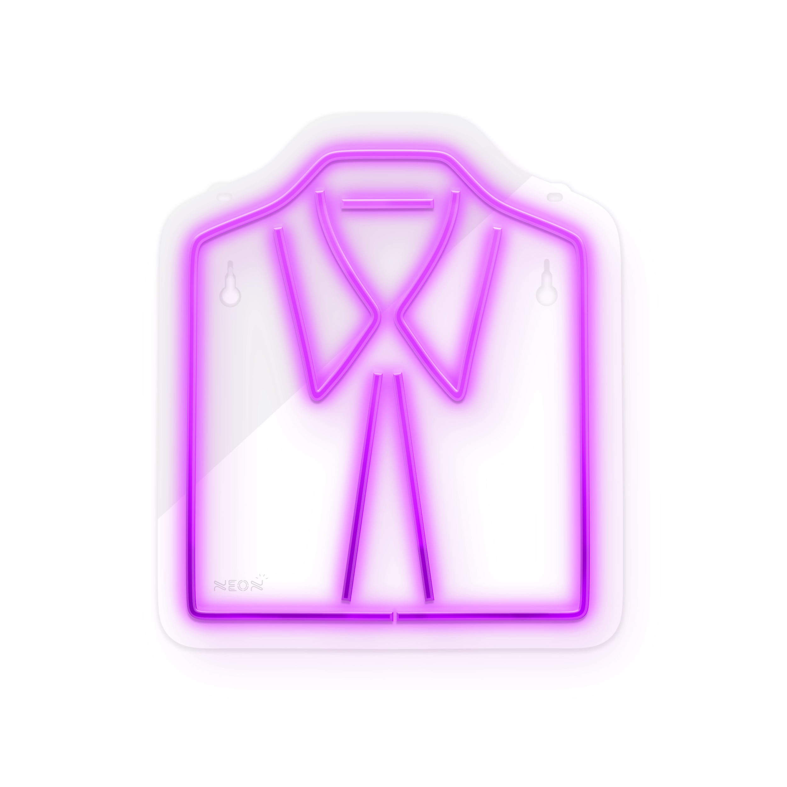 چراغ دیواری نئون دیزاین طرح Men-Clothes_PR