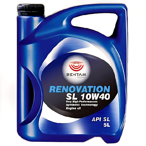 خرید روغن موتور بهتام روانکار 10w40 sl/cf مدل Renovation تمام سنتتیک پنج لیتری | اتوموبی