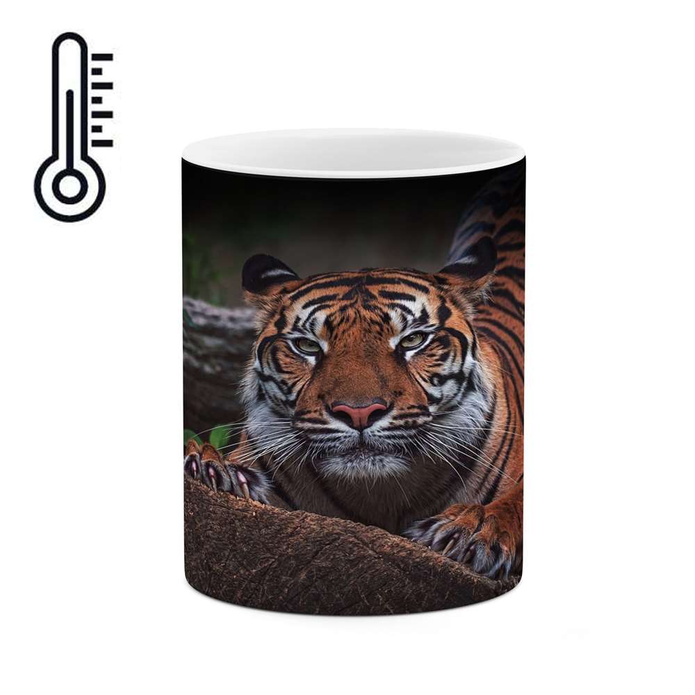 ماگ حرارتی کاکتی طرح ببر مدل mgh14146