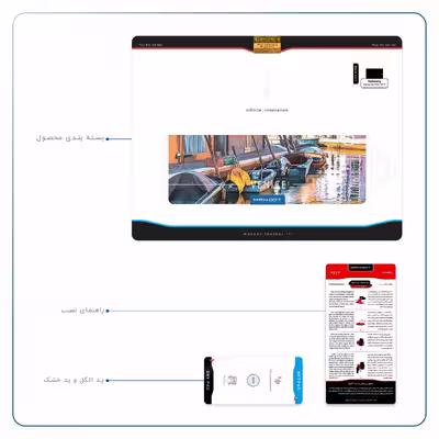 برچسب پوششی ماهوت مدل Venice City مناسب برای تبلت سامسونگ Galaxy Tab S3 9.7 2017 T825