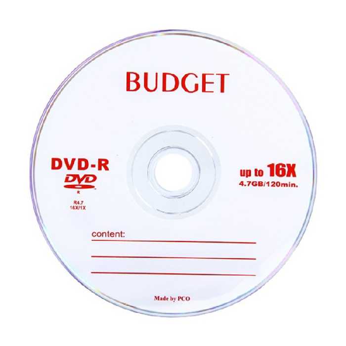 دی وی دی خام باجت BUDGET بسته یک عددی