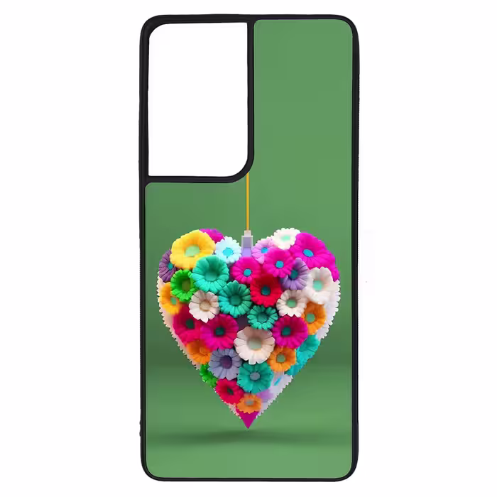 کاور طرح قلبی کد G-146 مناسب برای گوشی موبایل سامسونگ Galaxy S21 Ultra | دیجی قاب دونی