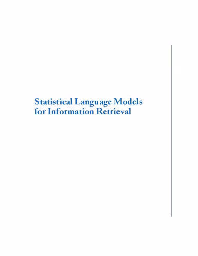 خرید و دانلود نسخه کامل کتاب Statistical Language Models for Information Retrieval
