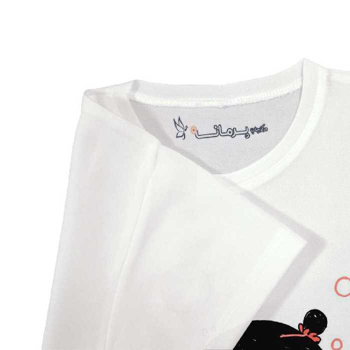 تی شرت بچگانه پرمانه طرح دخترانه جذاب کد pmt.5274