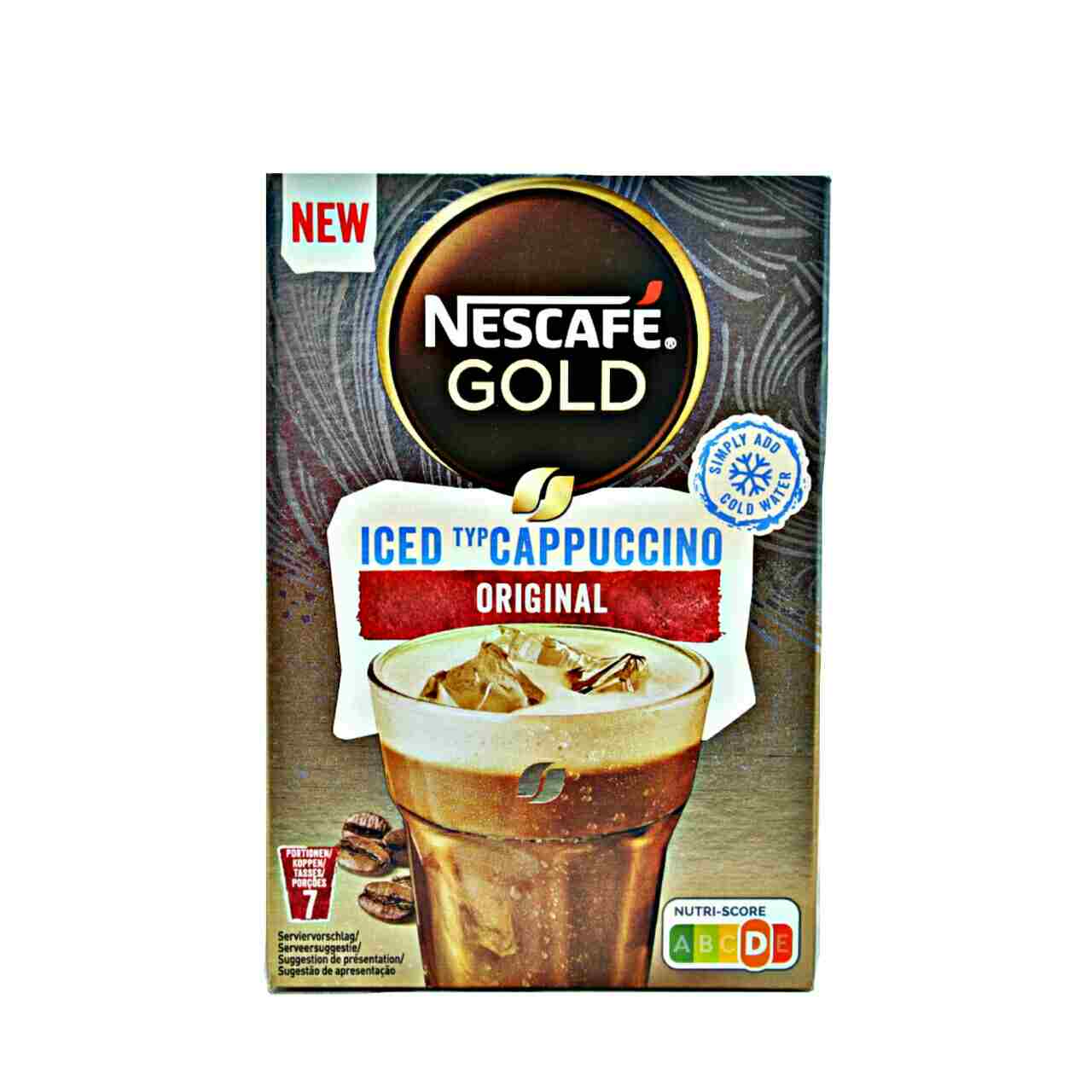 قهوه فوری سرد کاپوچینو اورجینال 7 عدد گلد نسکافه - nescafe