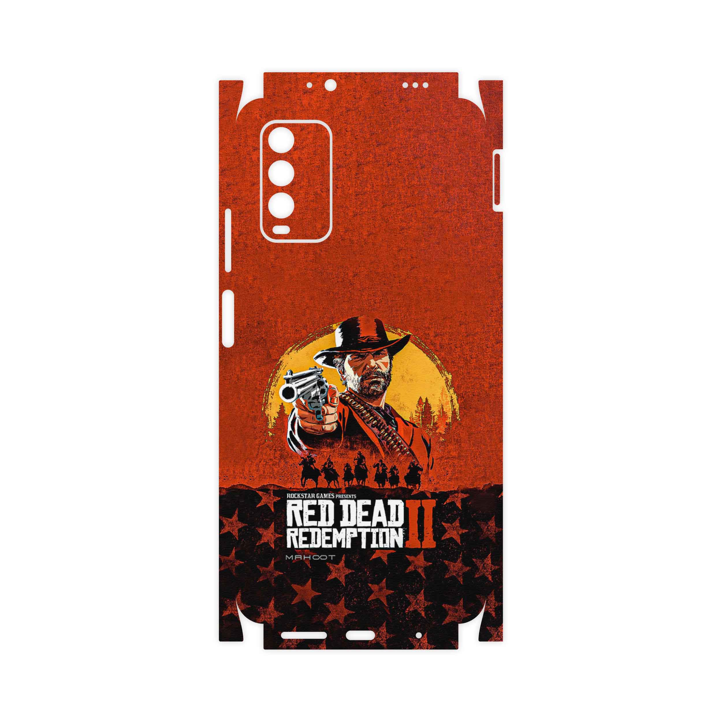 برچسب پوششی ماهوت مدل Red-Dead-Redemption-Game-FullSkin مناسب برای گوشی موبایل شیائومی Redmi Note 9 4G