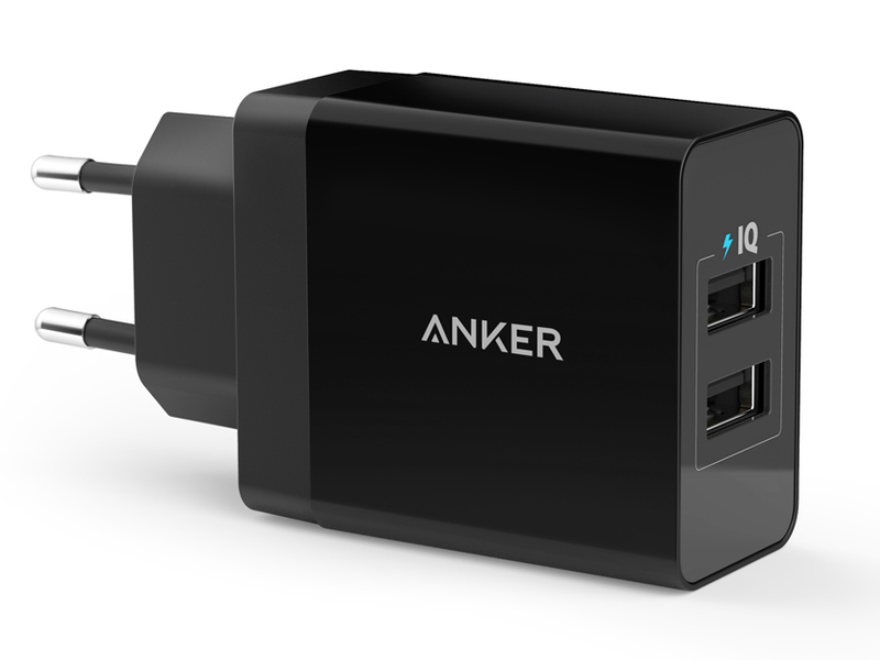 شارژر دیواری فست شارژ انکر مدل A2021 24W 2-Port USB Charger