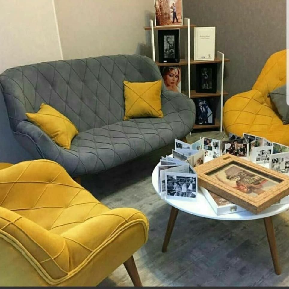 مبل مدل چستر قایقی در ست 7 نفره