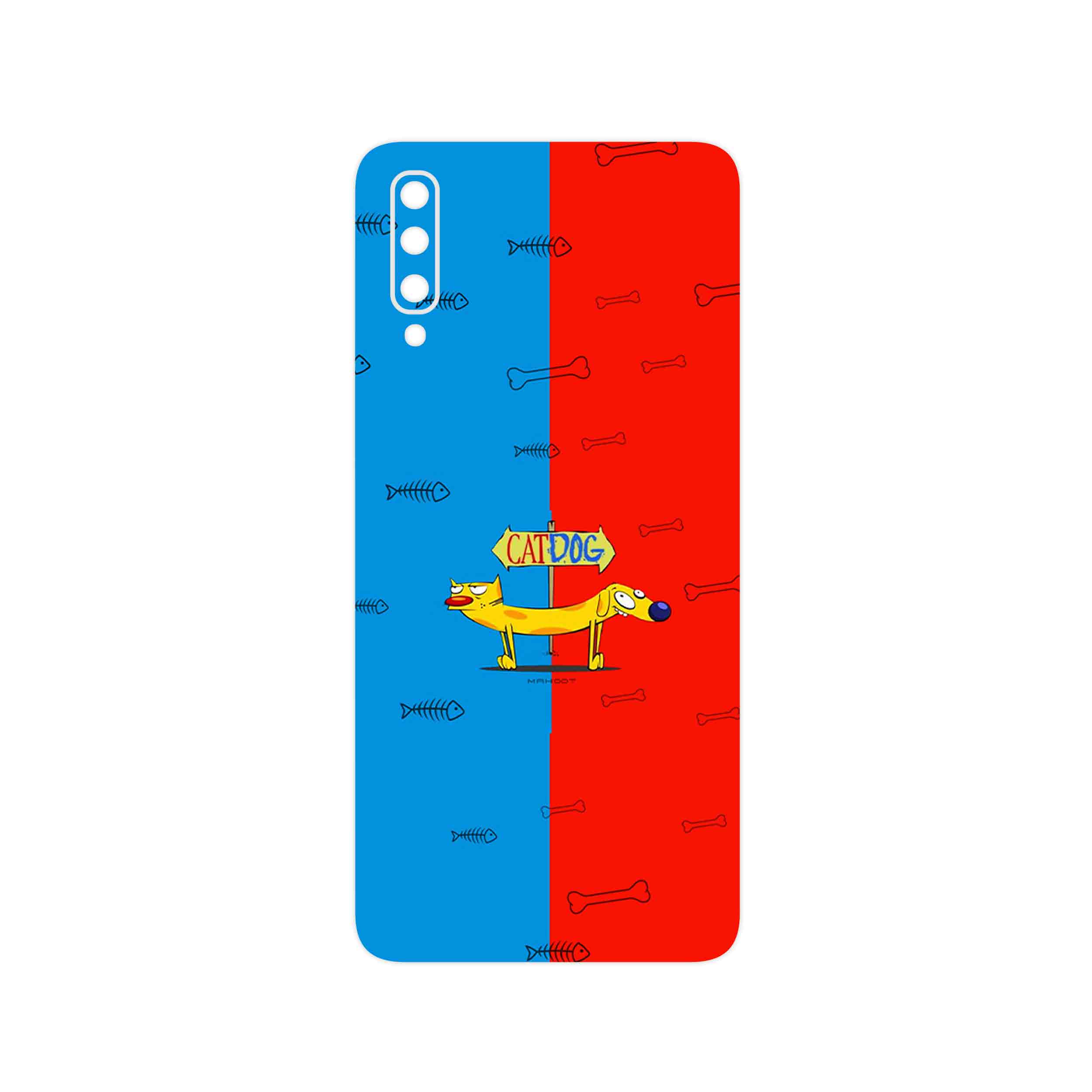برچسب پوششی ماهوت مدل CatDog مناسب برای گوشی موبایل سامسونگ Galaxy A70