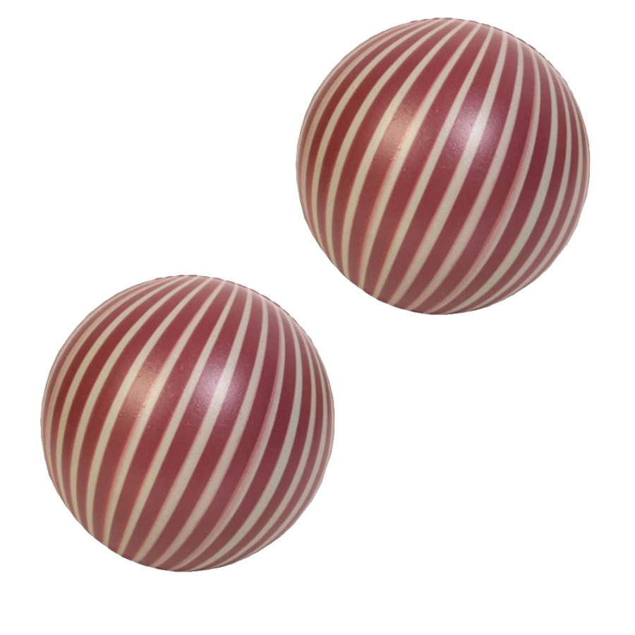 توپ پلاستیکی مدل قدیمی بسته دو عددی ( رنگ قرمز )