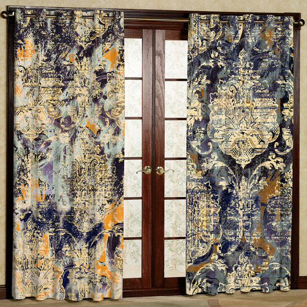 پرده پانچی مدل مخمل کد 6236 سایز 280x140 سانتی متر