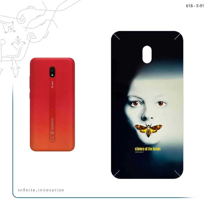 برچسب پوششی ماهوت مدل Silence of the Lambs مناسب برای گوشی موبایل شیائومی Redmi 8A