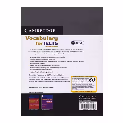 کتاب Vocabulary For Ielts اثر Pauline Cullen انتشارات اشتیاق نور دو جلدی