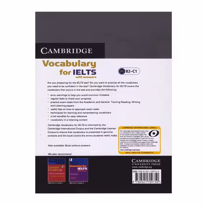 کتاب Vocabulary For Ielts اثر Pauline Cullen انتشارات اشتیاق نور دو جلدی