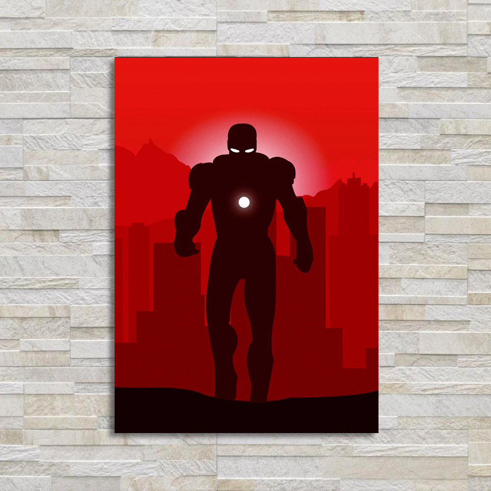 تابلو شاسی طرح آیرومن گرافیکی کد bud-ca221