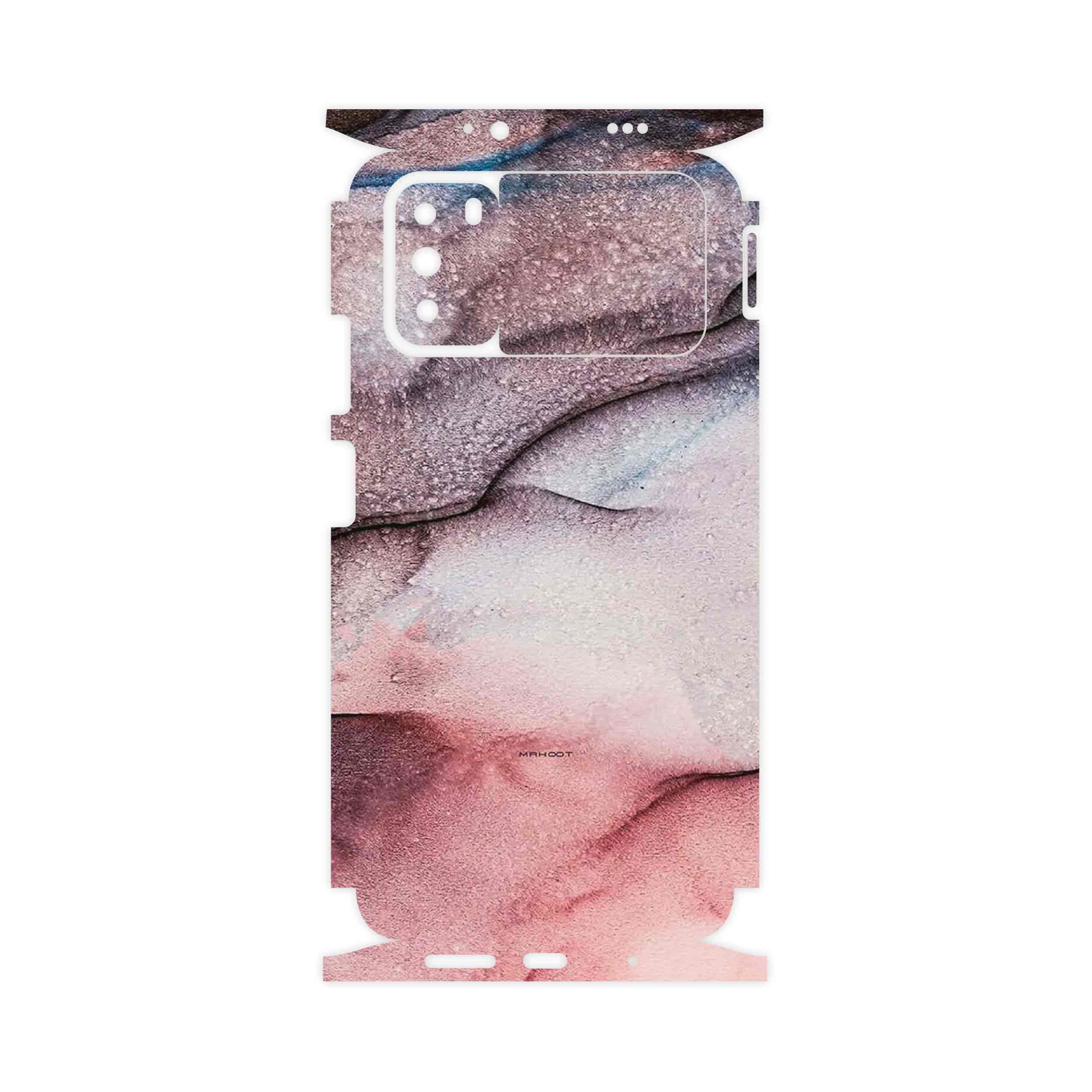 برچسب پوششی ماهوت مدل Smoky pink marble-FullSkin مناسب برای گوشی موبایل شیائومی Poco M3